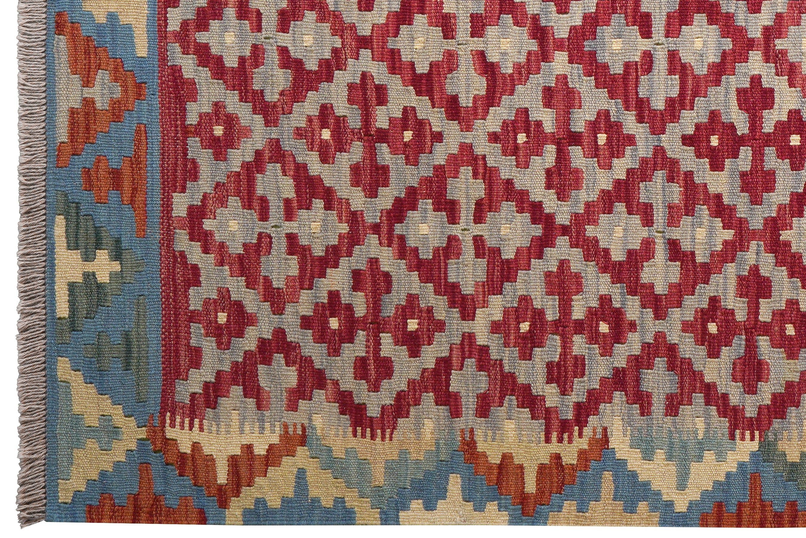 Kelim Gashgai — Handmade, 159x163 cm, Grey, 100% Virgin Wool | View 3