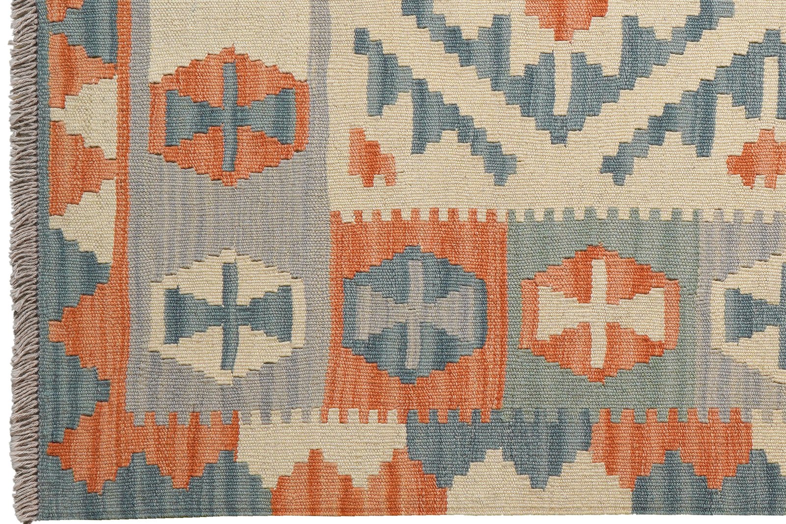 Kelim Gashgai — Handmade, 103x151 cm, Beige, 100% Virgin Wool | View 3