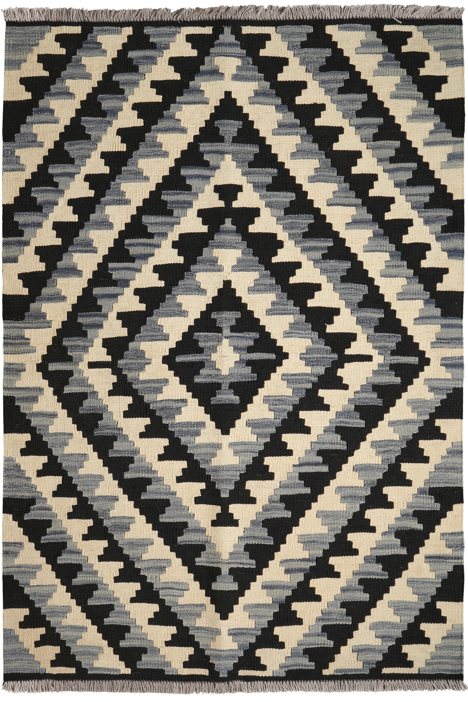 Kelim Gashgai — Handgefertigt, 153x108 cm, Beige, 100% Virgin Wool | Main view
