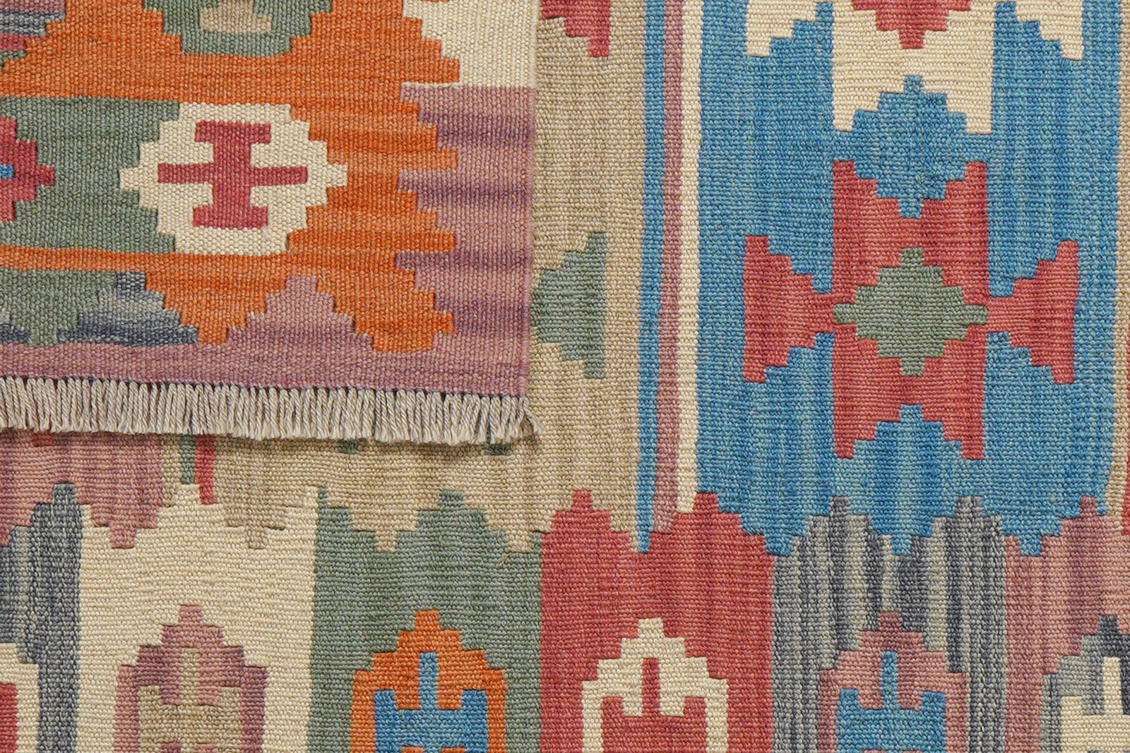 Kelim Gashgai — Handmade, 103x150 cm, Multicolor, 100% Virgin Wool | View 6