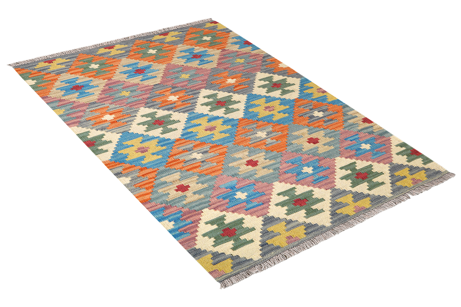 Kelim Gashgai — Handmade, 95x153 cm, Multicolor, 100% Virgin Wool | View 4