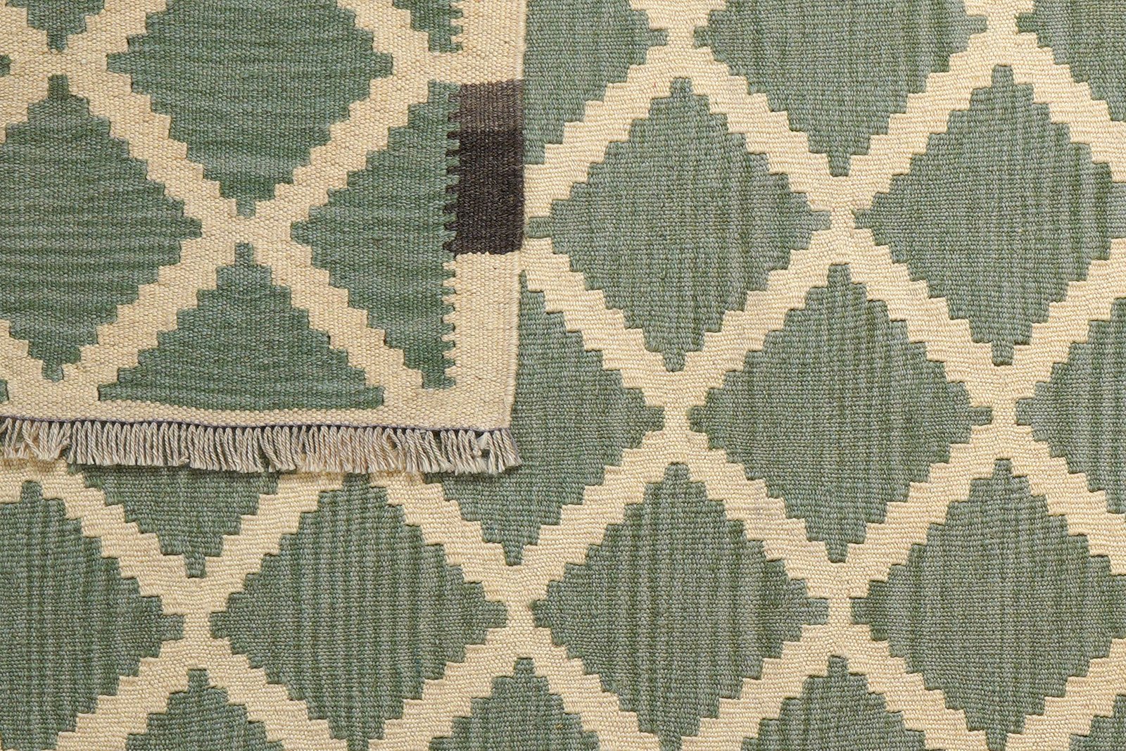 Kelim Gashgai — Handmade, 122x182 cm, Beige, 100% Virgin Wool | View 6