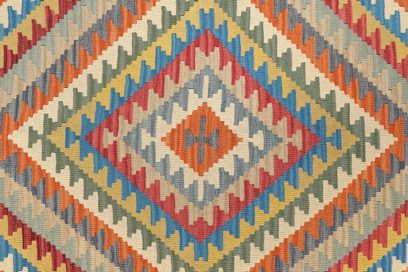 Kelim Gashgai — Handmade, 176x241 cm, Multicolor, 100% Virgin Wool | View 5