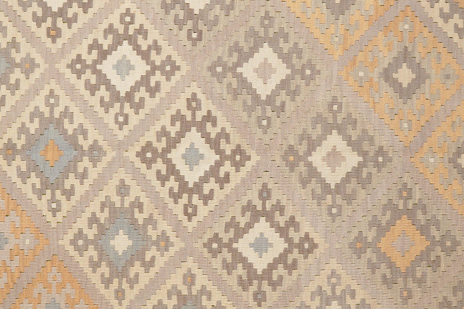 Kelim Gashgai — Handmade, 182x246 cm, Grey, 100% Virgin Wool | View 5