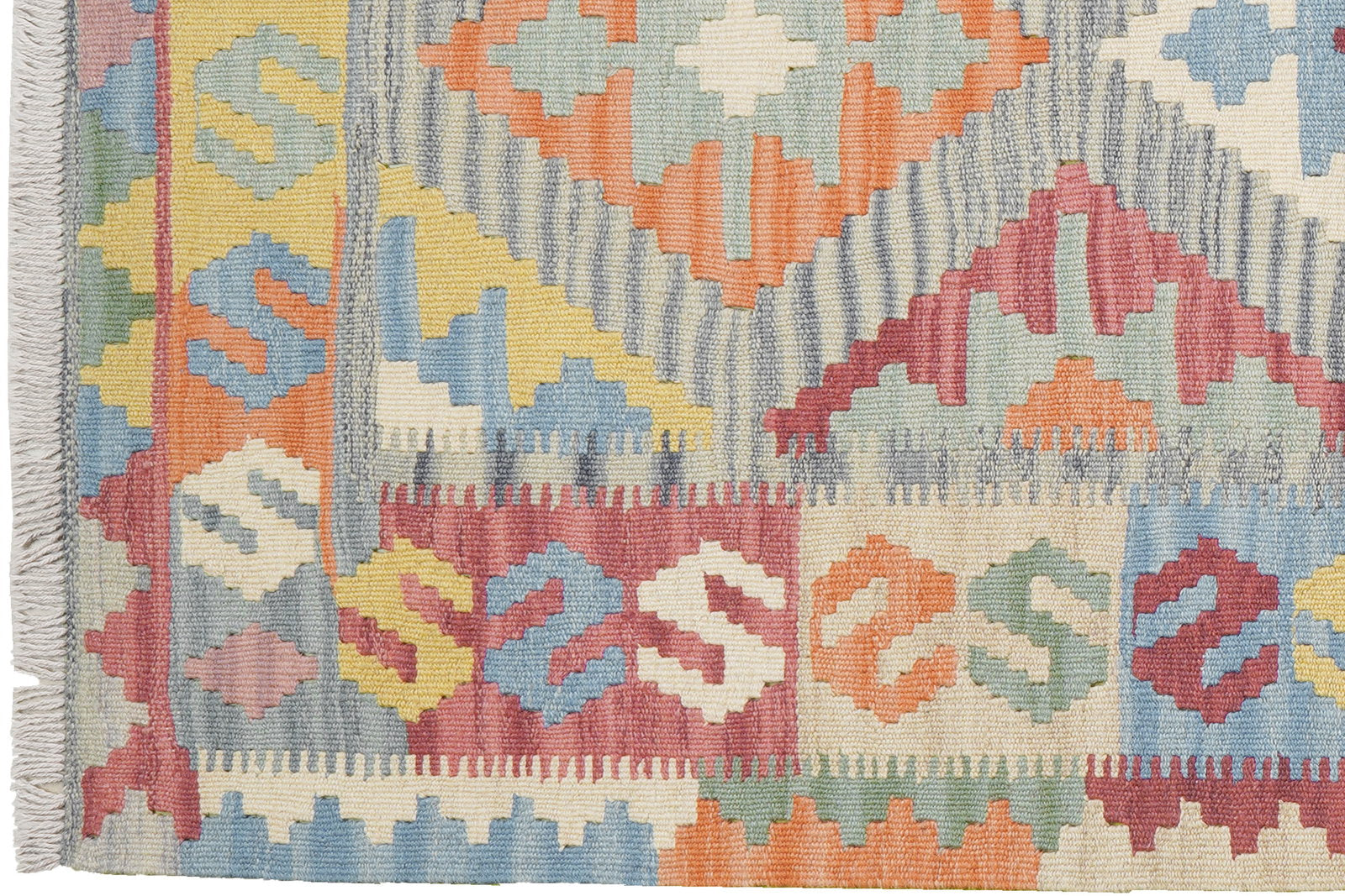 Kelim Gashgai — Handgefertigt, 154x105 cm, Bunt, 100% Virgin Wool | View 4