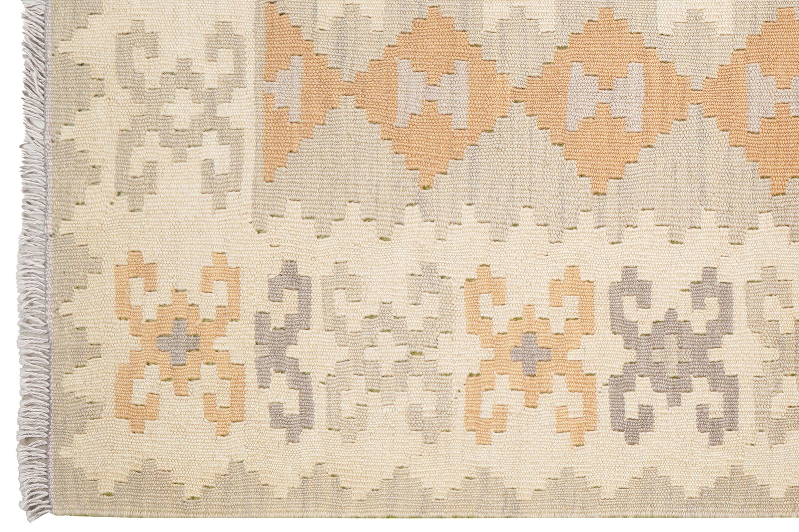 Kelim Gashgai — Handmade, 119x170 cm, Grey, 100% Virgin Wool | View 3