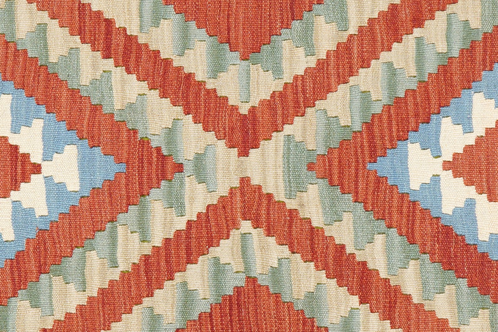 Kelim Gashgai — Handmade, 81x208 cm, Red, 100% Virgin Wool | View 5