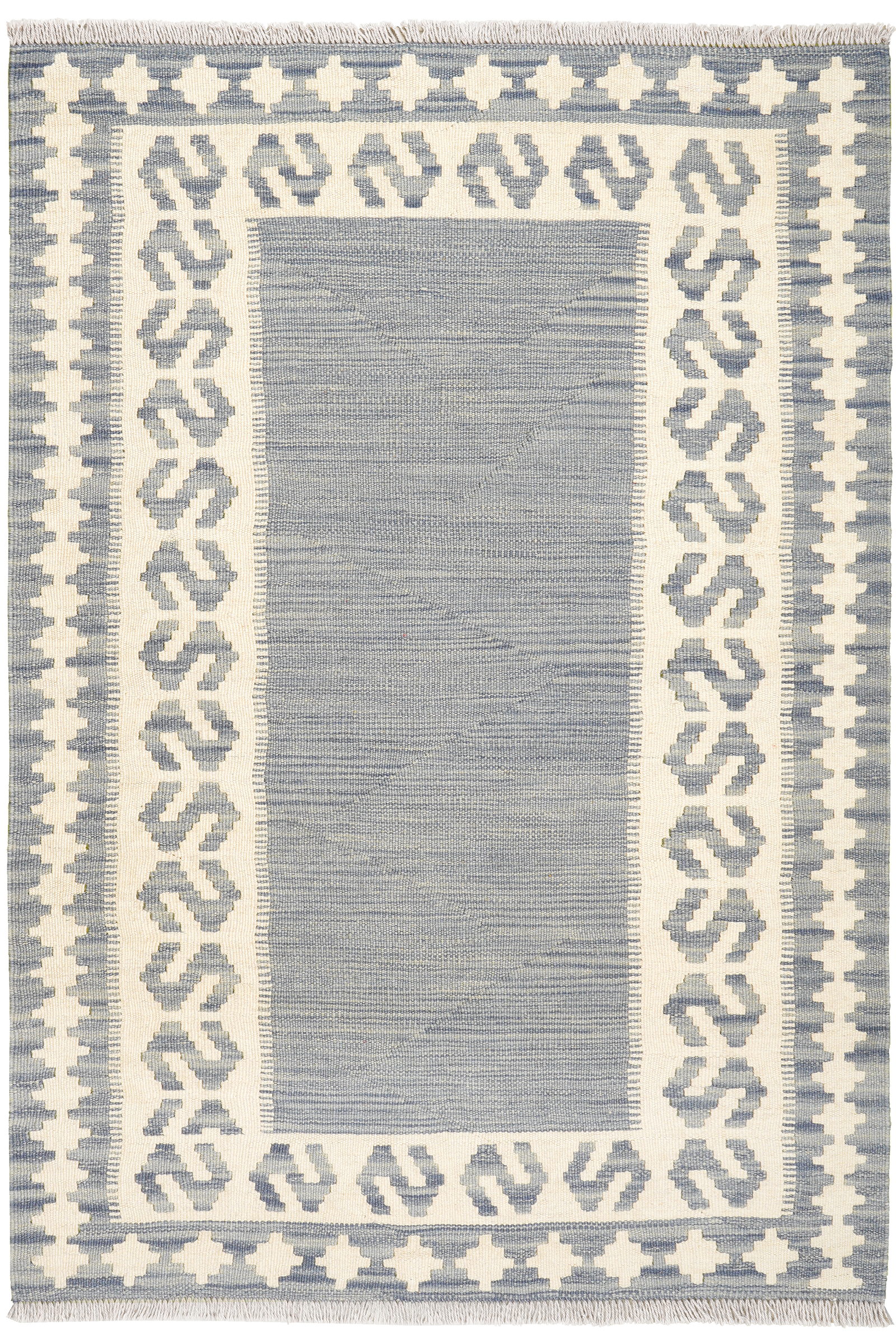 Kelim Gashgai — Handgefertigt, 148x103 cm, Beige, 100% Virgin Wool | Main view