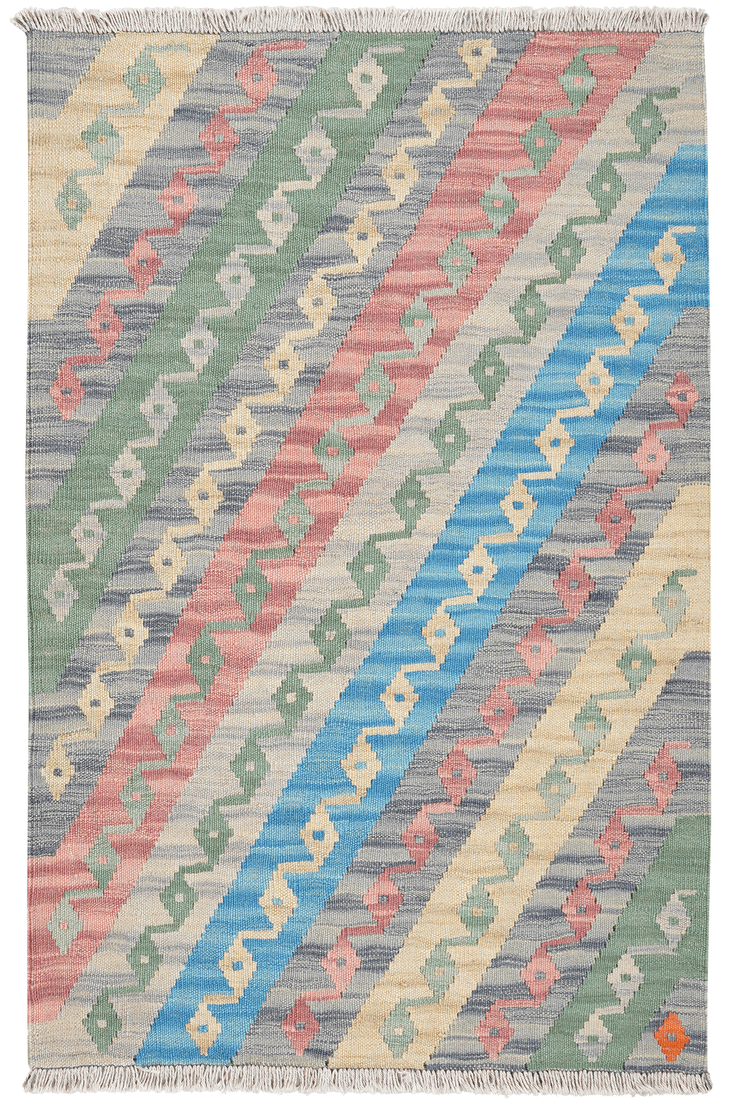 Kelim Gashgai — Handmade, 83x128 cm, Multicolor, 100% Virgin Wool | Main view