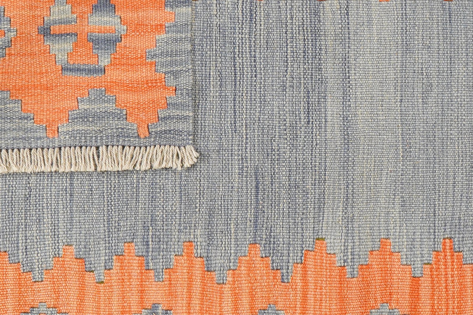 Kelim Gashgai — Handmade, 84x123 cm, Blue, 100% Virgin Wool | View 6