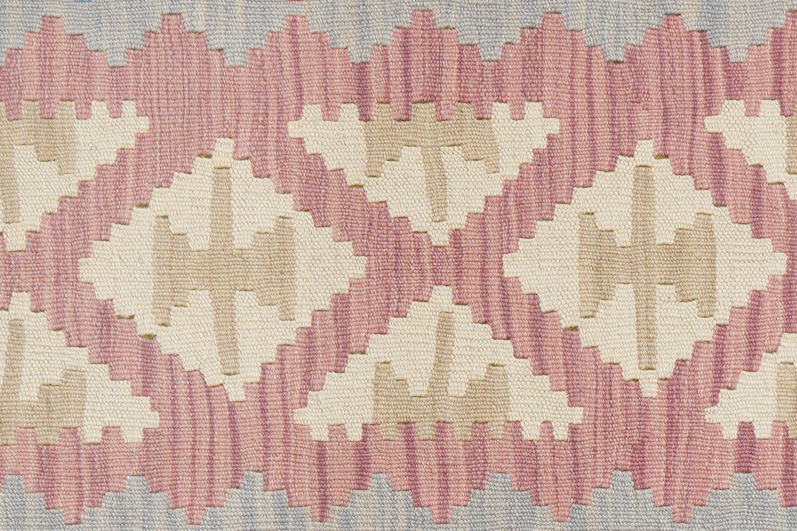 Kelim Gashgai — Handmade, 104x157 cm, Pink, 100% Virgin Wool | View 5