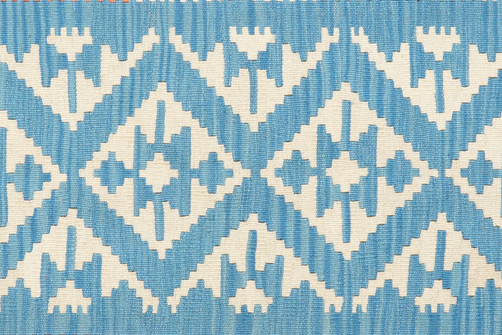Kelim Gashgai — Handmade, 100x148 cm, Blue, 100% Virgin Wool | View 5