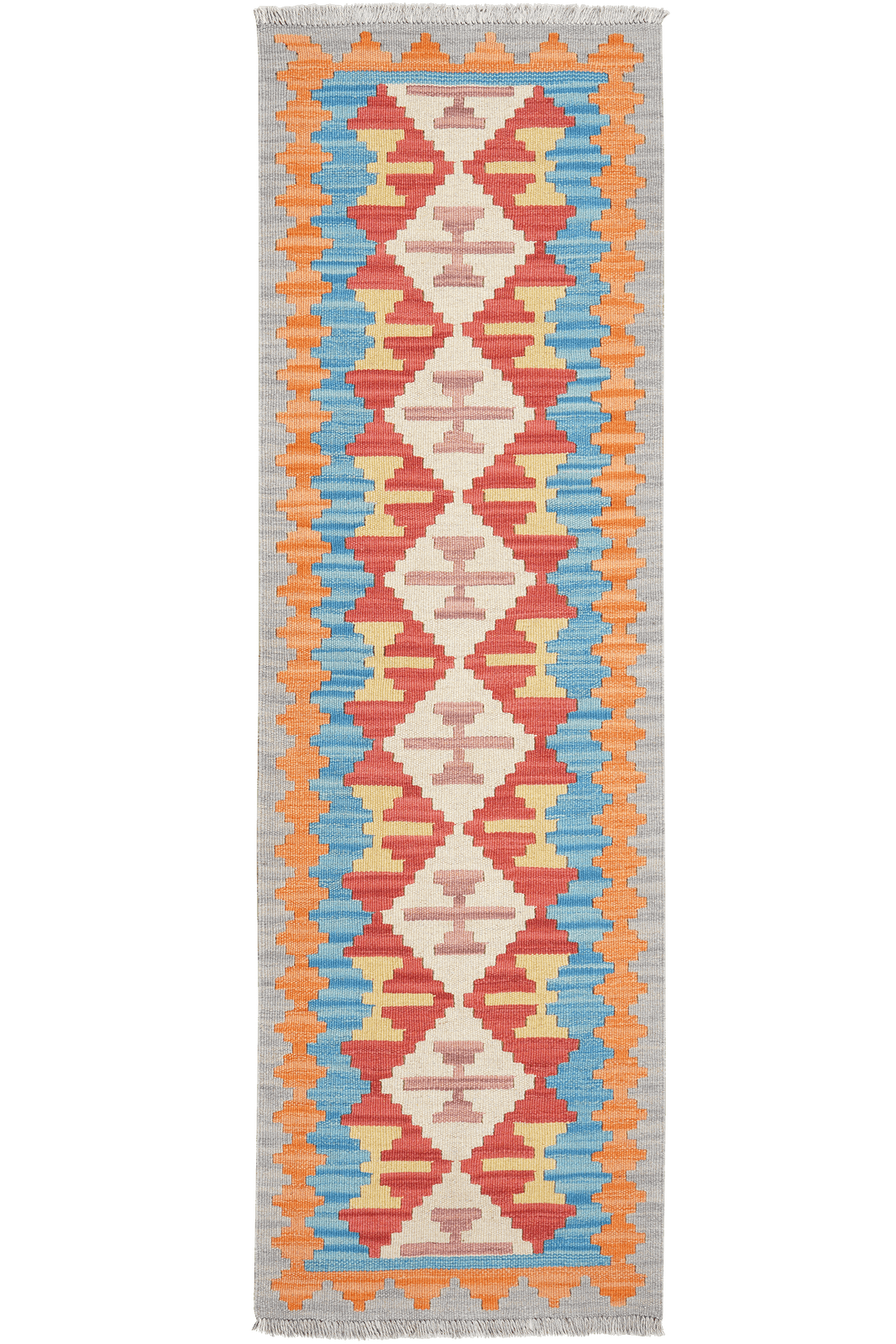 Kelim Gashgai — Handmade, 59x189 cm, Multicolor, 100% Virgin Wool | Main view