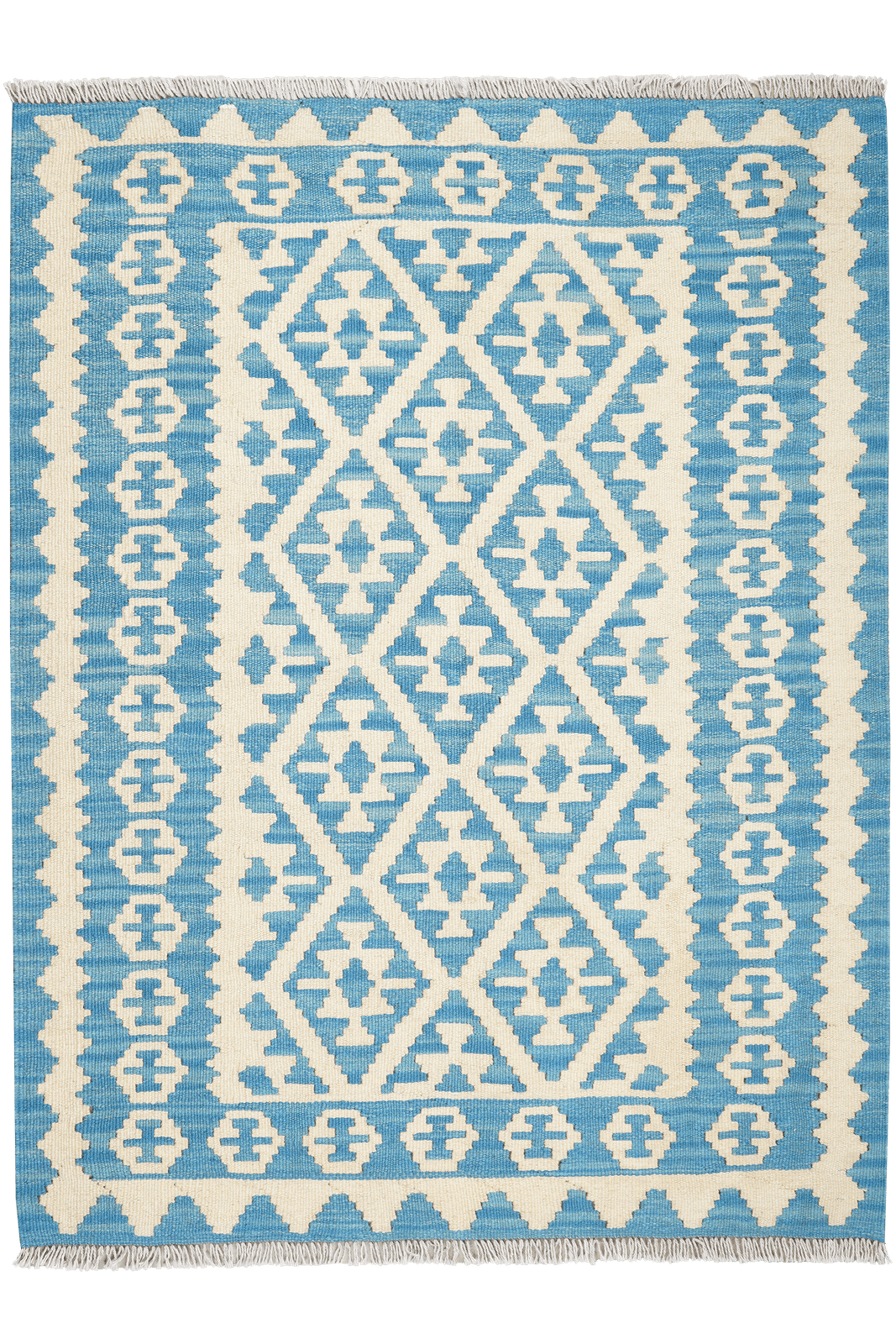 Kelim Gashgai — Handmade, 111x147 cm, Multicolor, 100% Virgin Wool | Main view