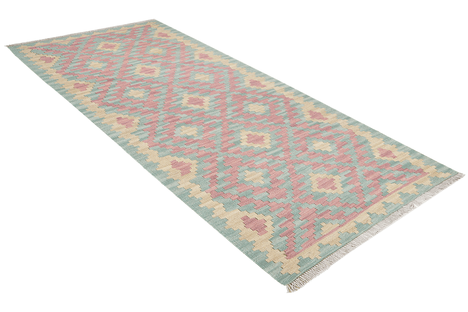 Kelim Gashgai — Handmade, 88x195 cm, Multicolor, 100% Virgin Wool | View 4
