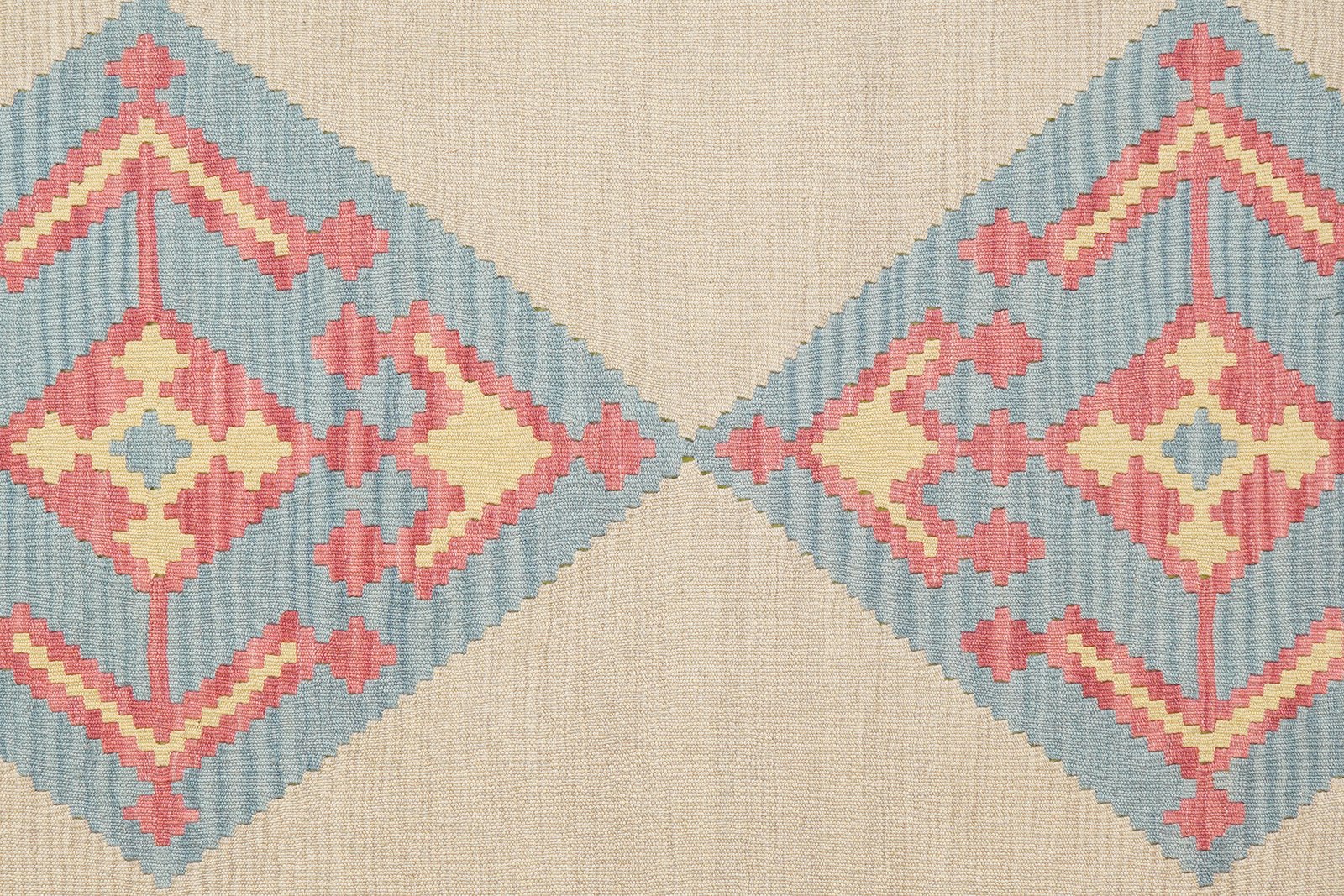 Kelim Gashgai — Handmade, 175x243 cm, Beige, 100% Virgin Wool | View 5