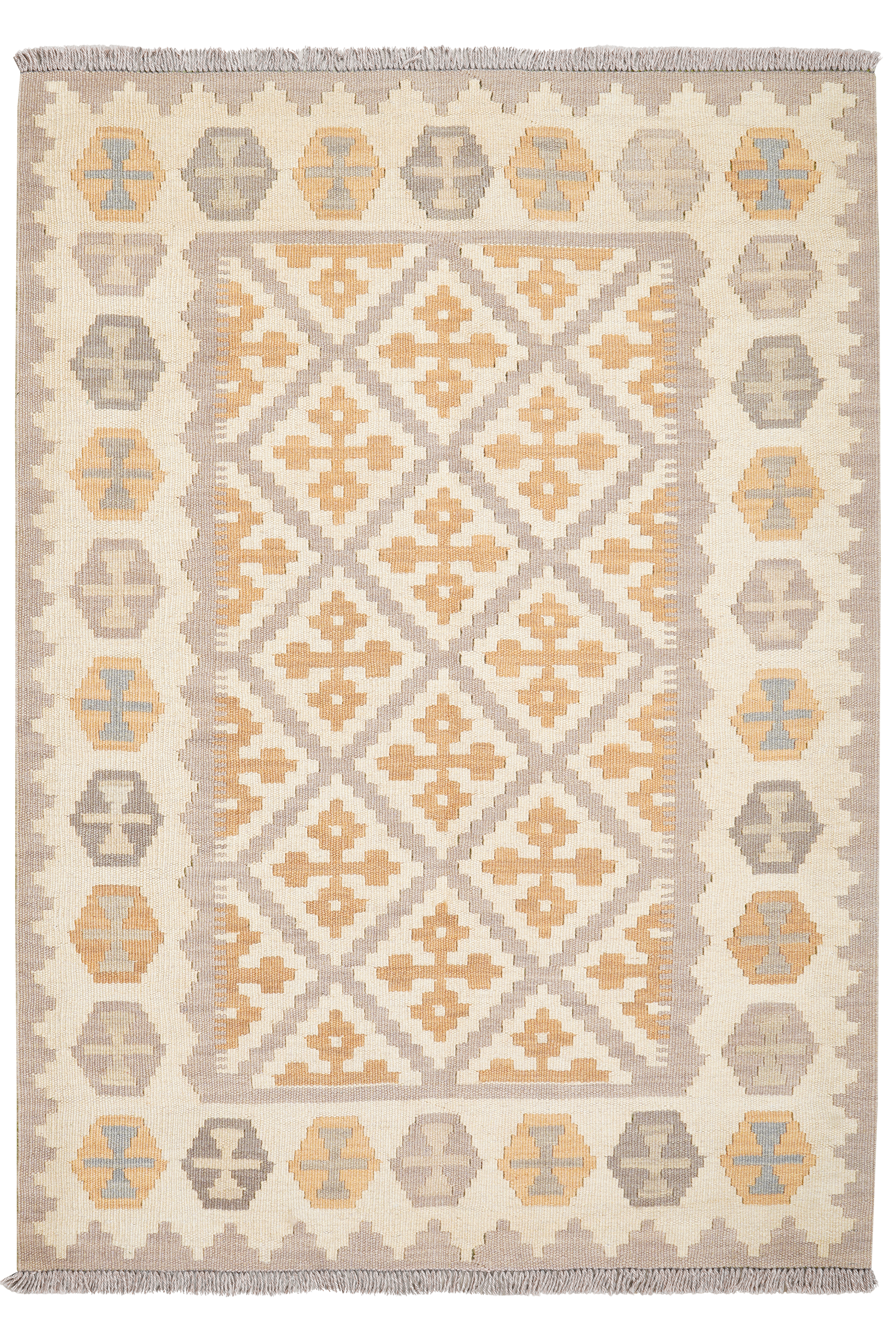 Ke.Gashgai T — Handgefertigt, 148x105 cm, Bunt, 100% Virgin Wool | Main view