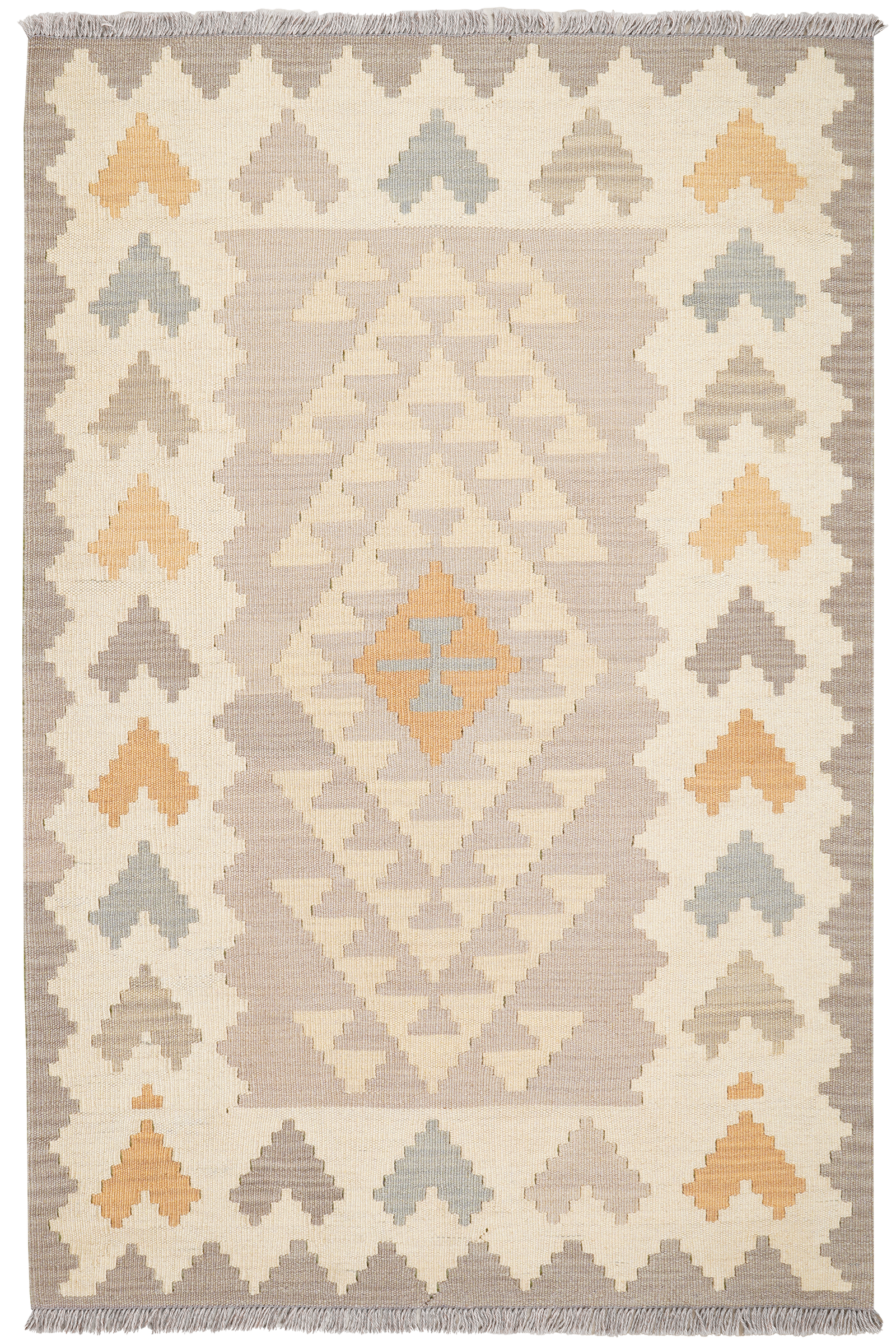Ke.Gashgai T — Handgefertigt, 150x100 cm, Bunt, 100% Virgin Wool | Main view