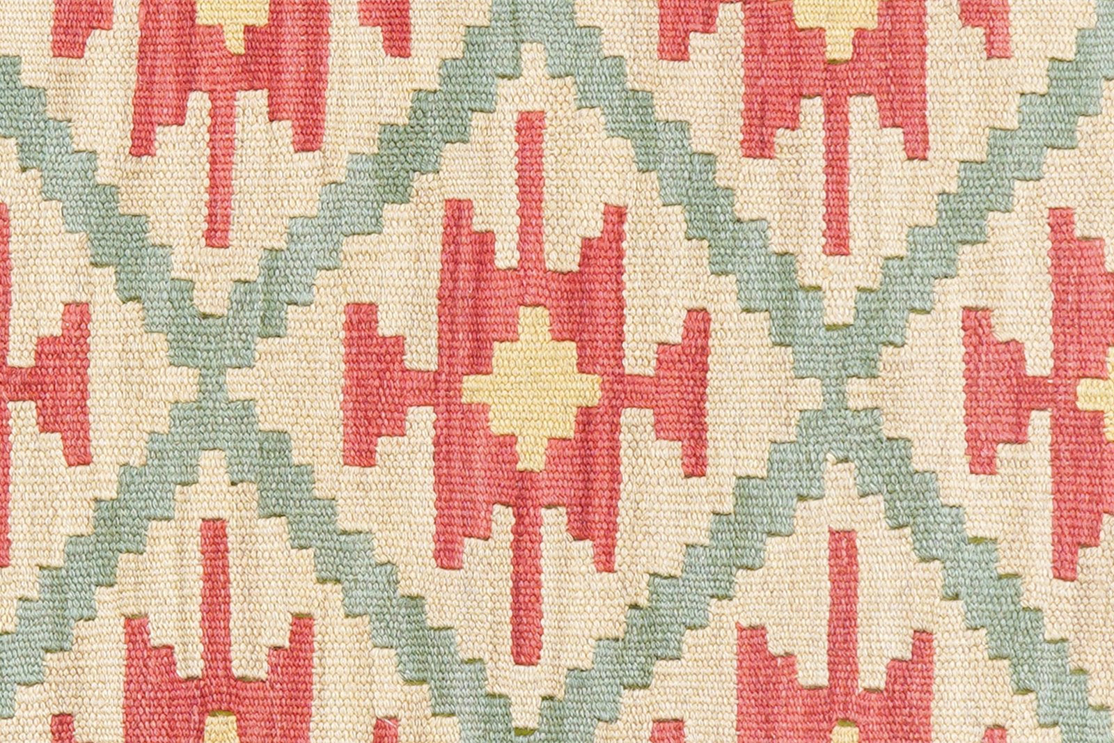 Kelim Gashgai — Handmade, 63x201 cm, Beige, 100% Virgin Wool | View 5