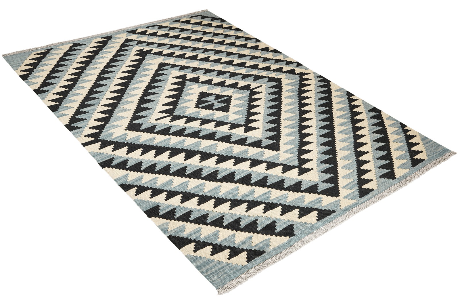 Kelim Gashgai — Handmade, 160x198 cm, Beige, 100% Virgin Wool | View 4
