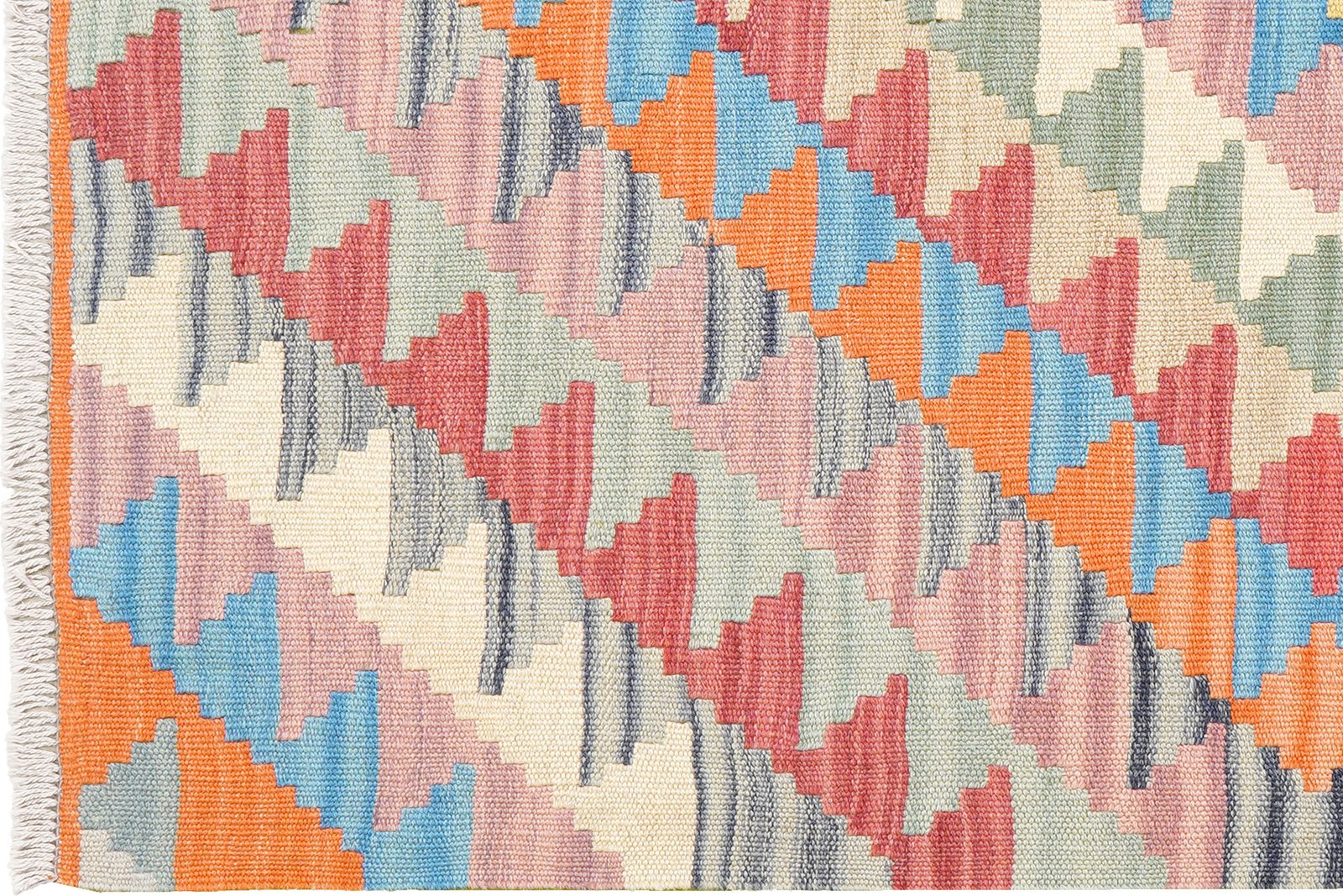Kelim Gashgai — Handmade, 105x147 cm, Multicolor, 100% Virgin Wool | View 3