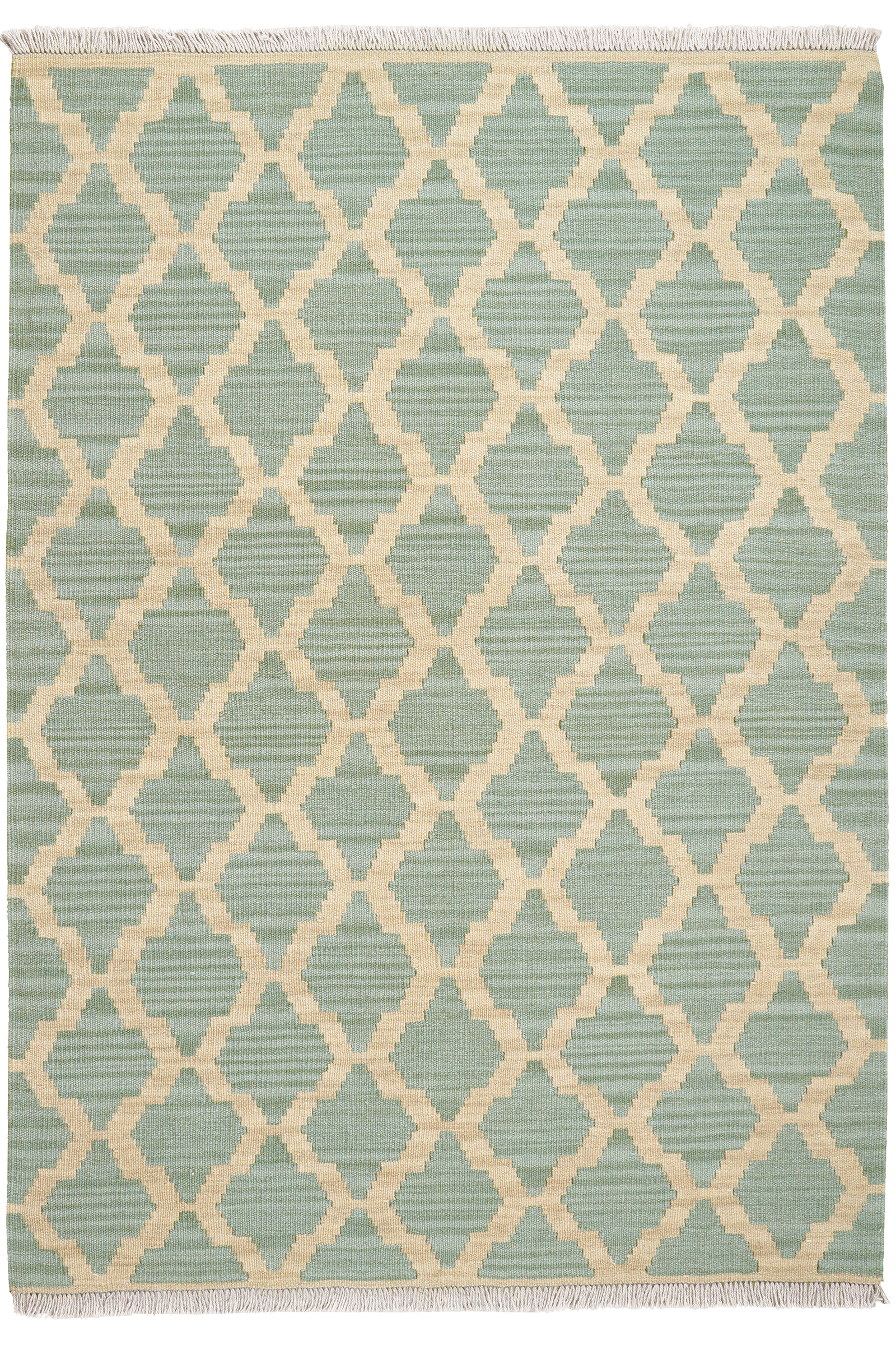 Kelim Gashgai — Handgefertigt, 152x106 cm, Beige, 100% Virgin Wool | Main view