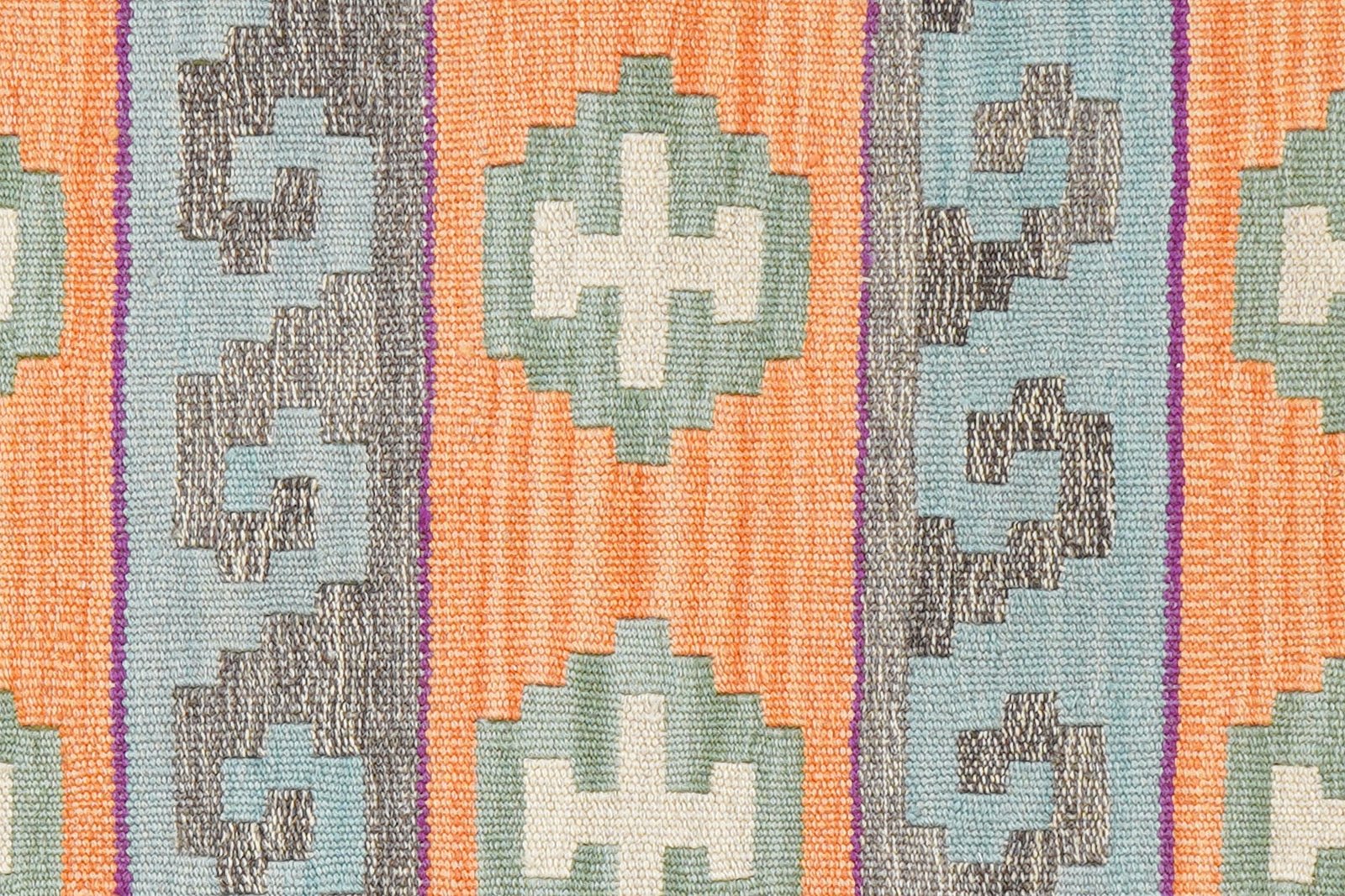 Kelim Gashgai — Handmade, 105x155 cm, Beige, 100% Virgin Wool | View 5