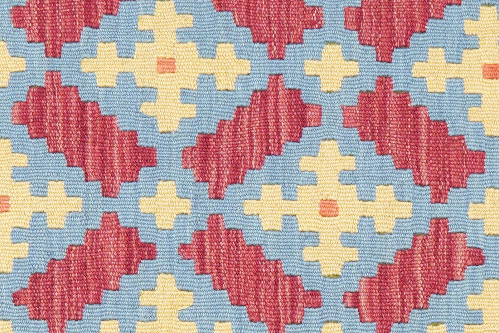 Kelim Gashgai — Handmade, 101x151 cm, Blue, 100% Virgin Wool | View 5