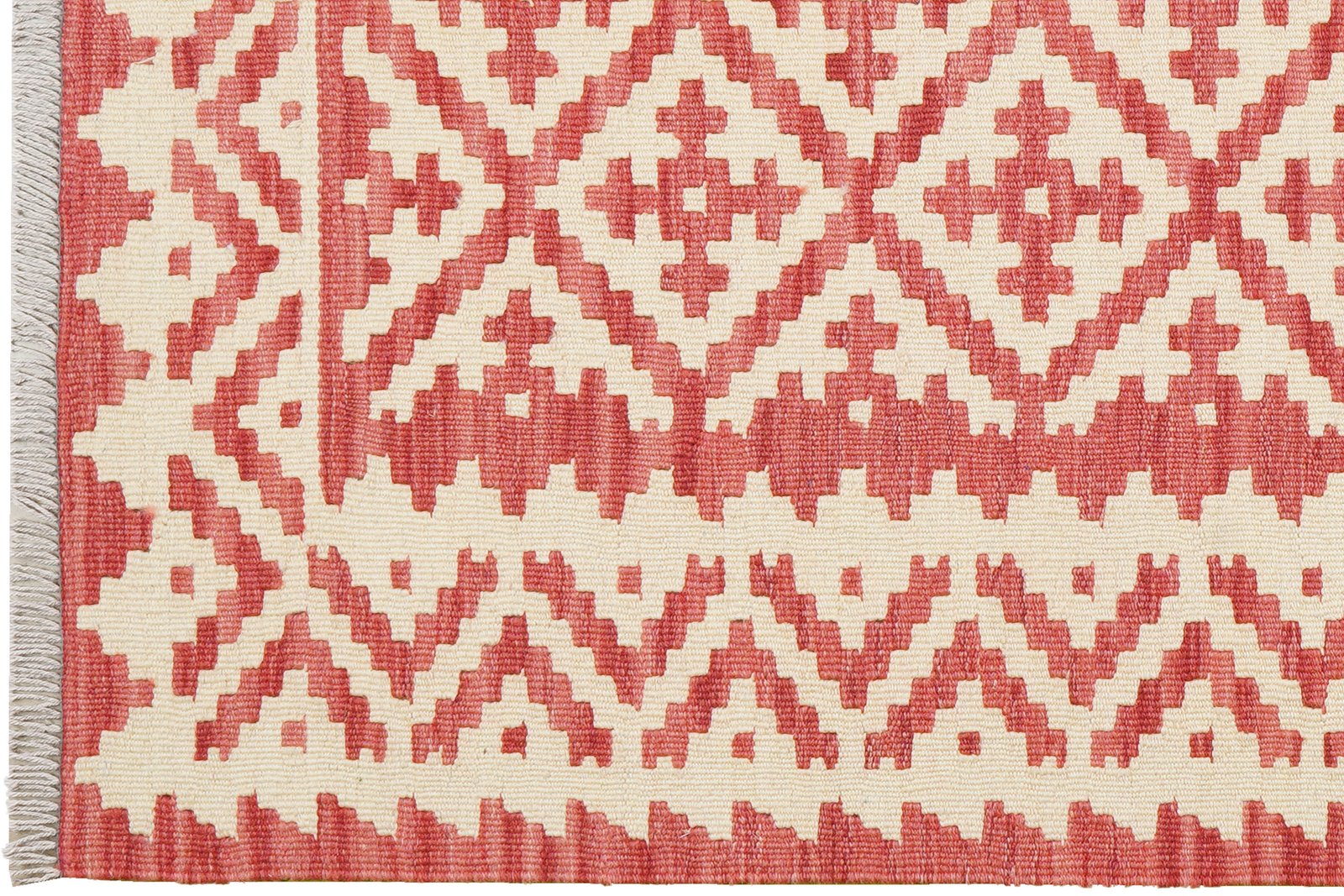 Kelim Gashgai — Handmade, 105x153 cm, Beige, 100% Virgin Wool | View 3