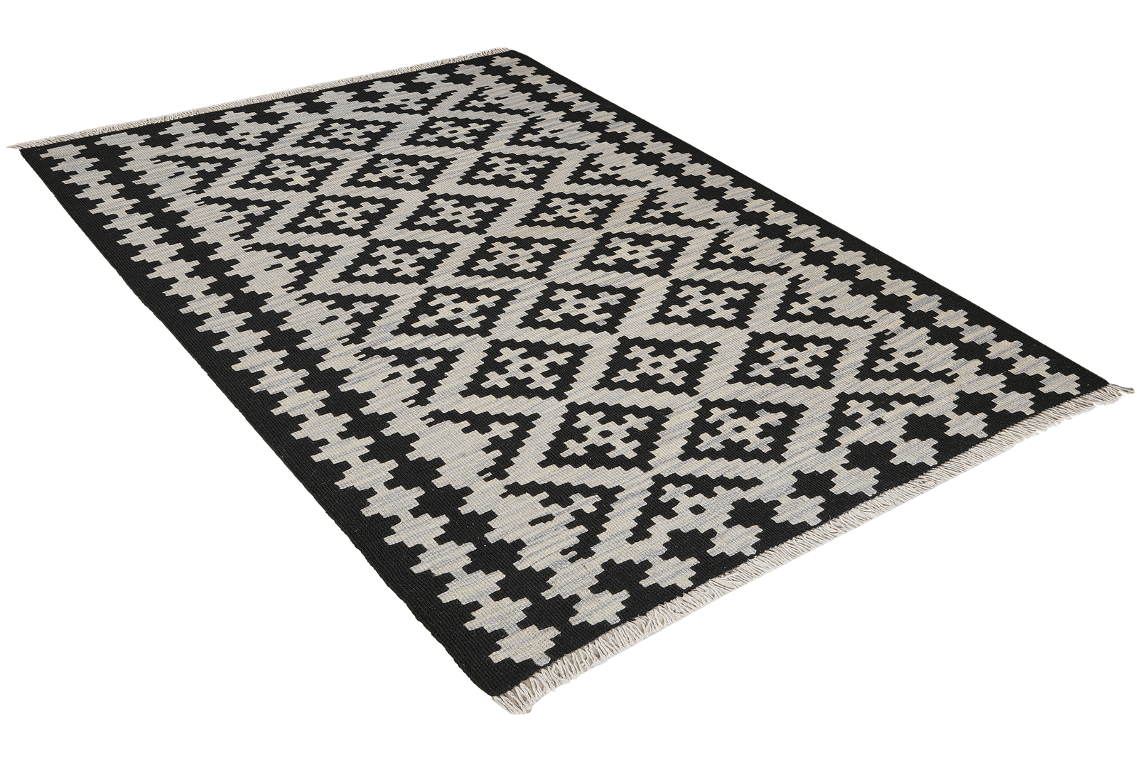 Kelim Gashgai — Handmade, 103x144 cm, Beige, 100% Virgin Wool | View 4