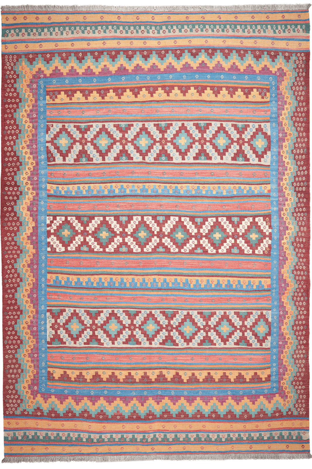 Sumak Sirdjan — Handmade, 160x234 cm, Multicolor, 100% Virgin Wool | Main view