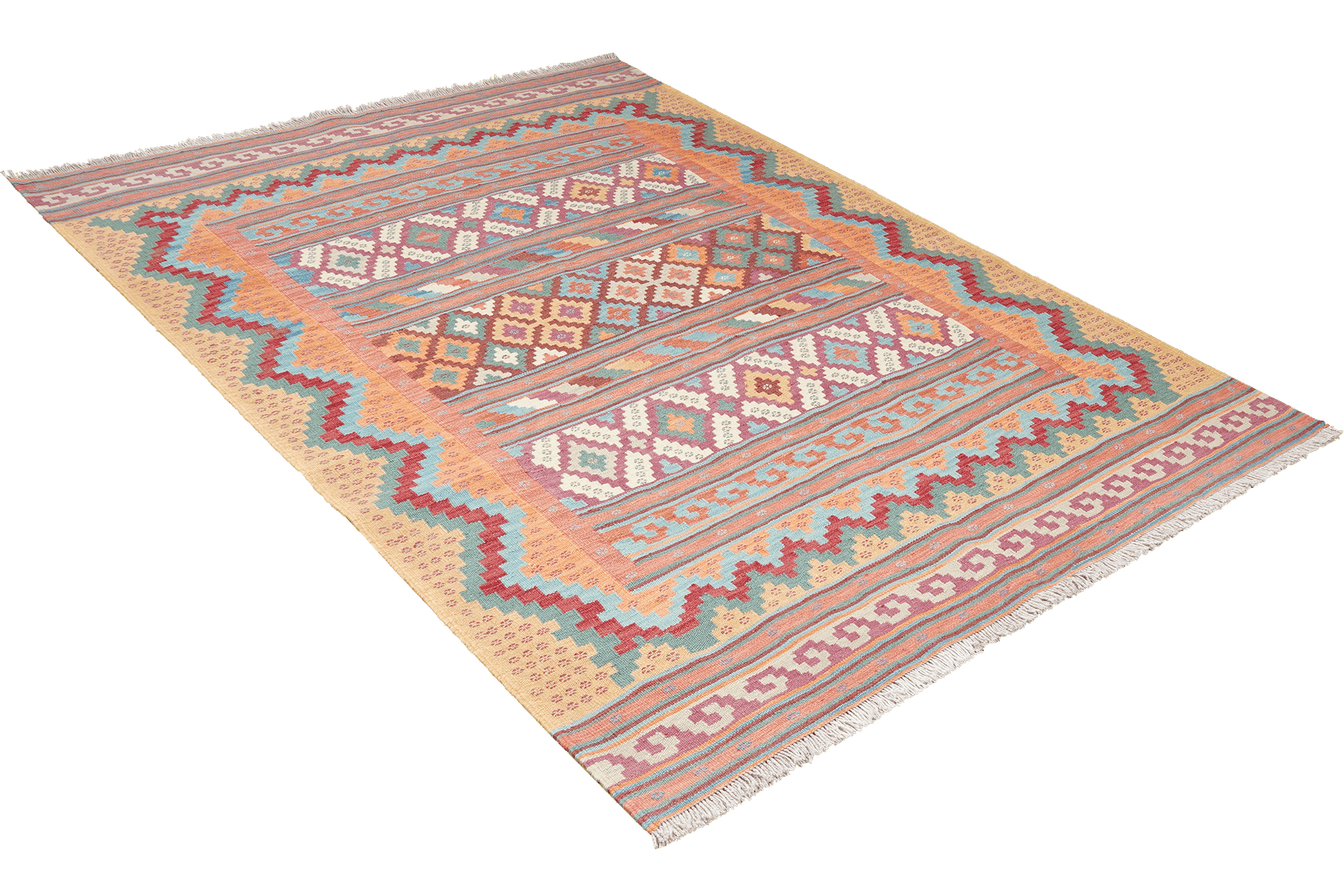 Sumak Sirdjan — Handmade, 155x219 cm, Multicolor, 100% Virgin Wool | View 4