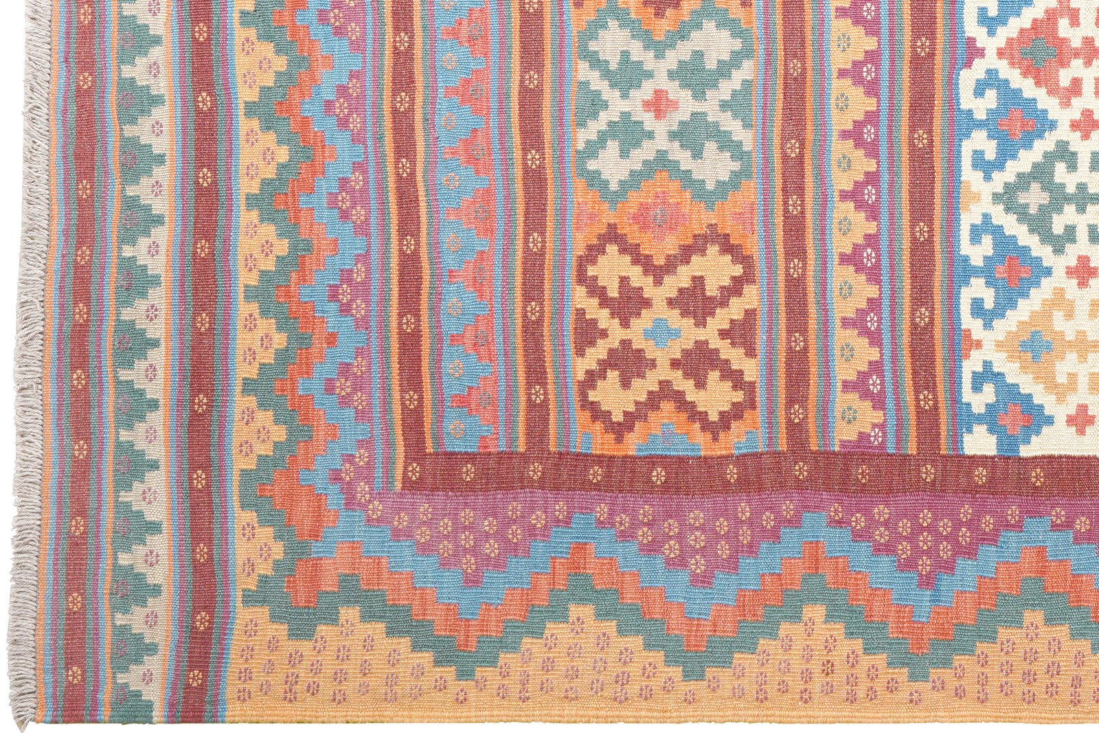 Sumak Sirdjan — Handmade, 156x225 cm, Multicolor, 100% Virgin Wool | View 3
