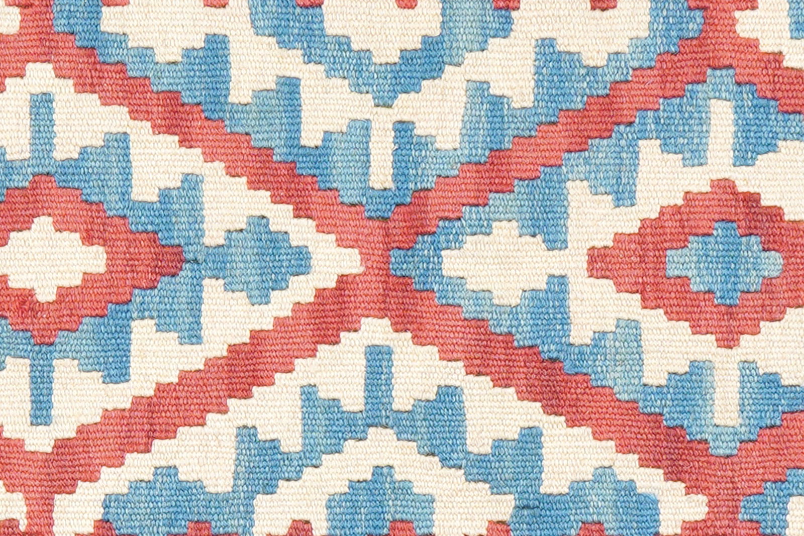 Kelim Gashgai — Handgefertigt, 122x84 cm, Blau, 100% Virgin Wool | View 6