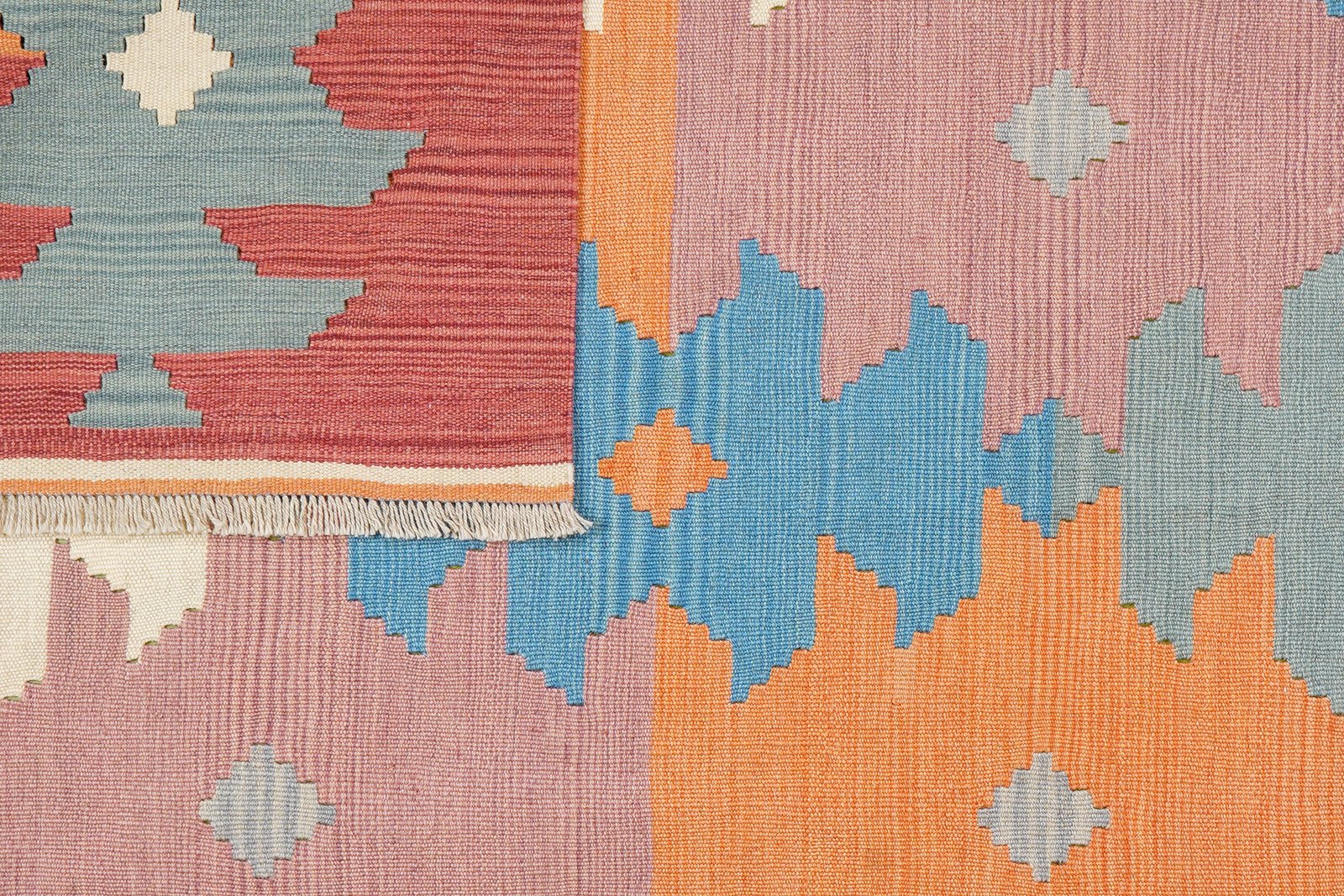 Kelim Gashgai — Handmade, 169x242 cm, Multicolor, 100% Virgin Wool | View 6