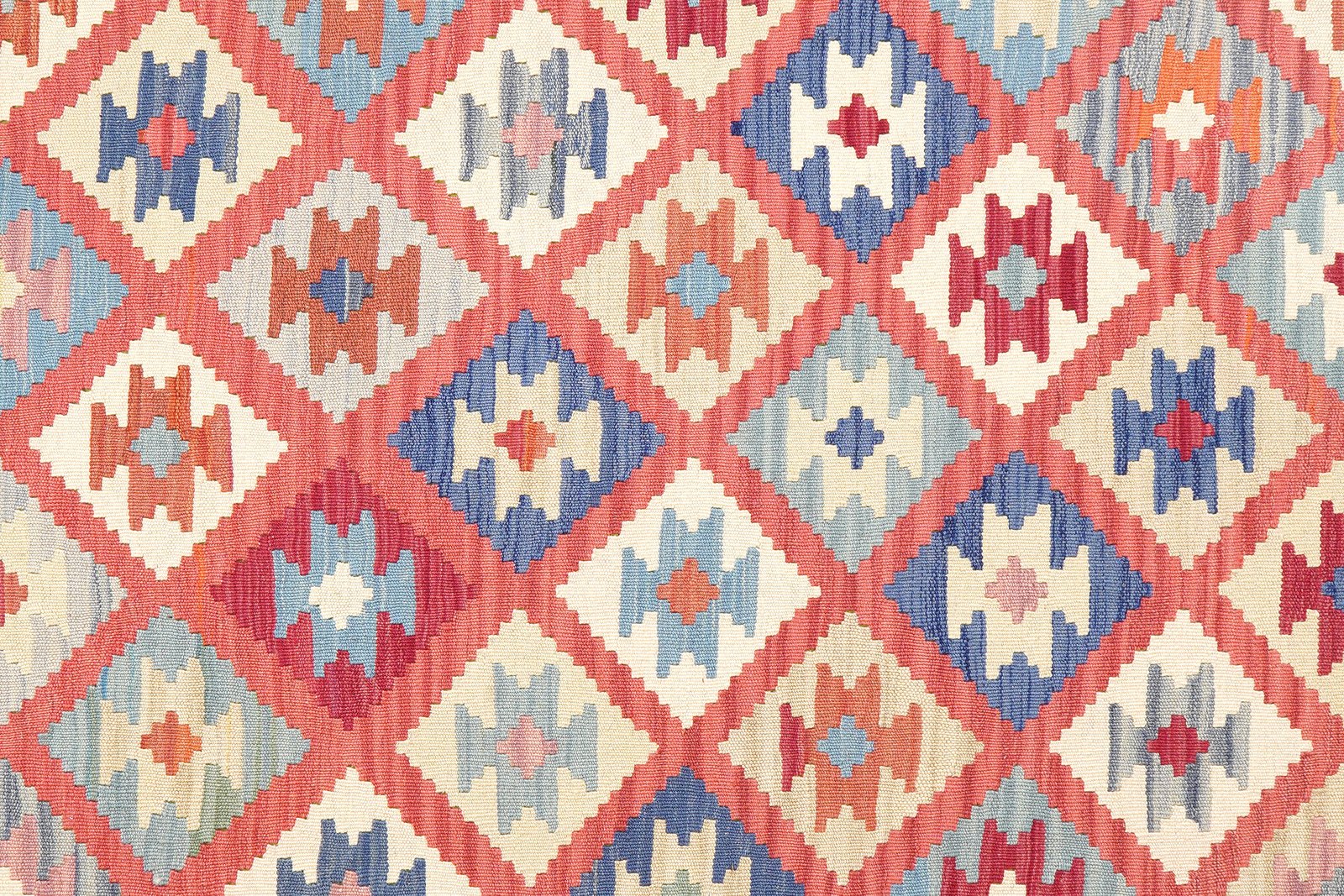 Kelim Gashgai — Handmade, 177x253 cm, Red, 100% Virgin Wool | View 5