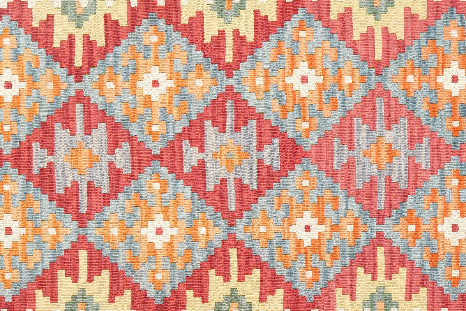 Kelim Gashgai — Handmade, 155x197 cm, Red, 100% Virgin Wool | View 5