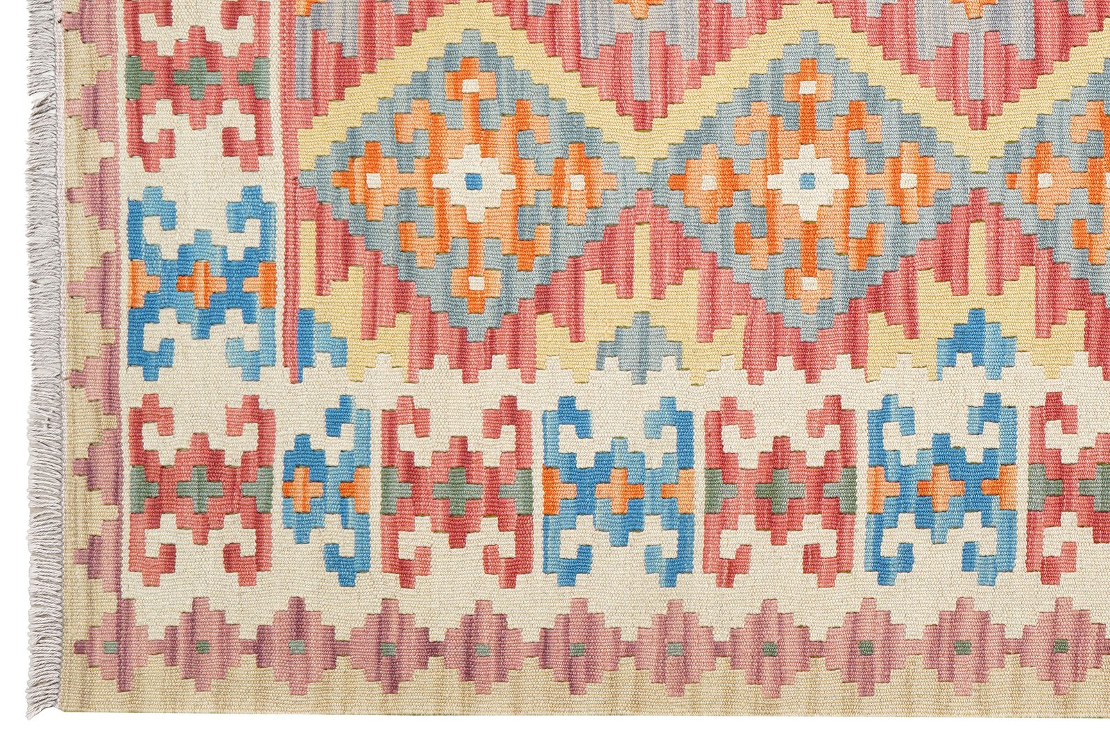 Kelim Gashgai — Handmade, 157x196 cm, Multicolor, 100% Virgin Wool | View 3