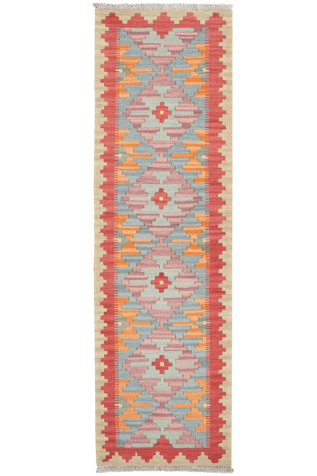 Kelim Gashgai — Handmade, 56x190 cm, Multicolor, 100% Virgin Wool | Main view