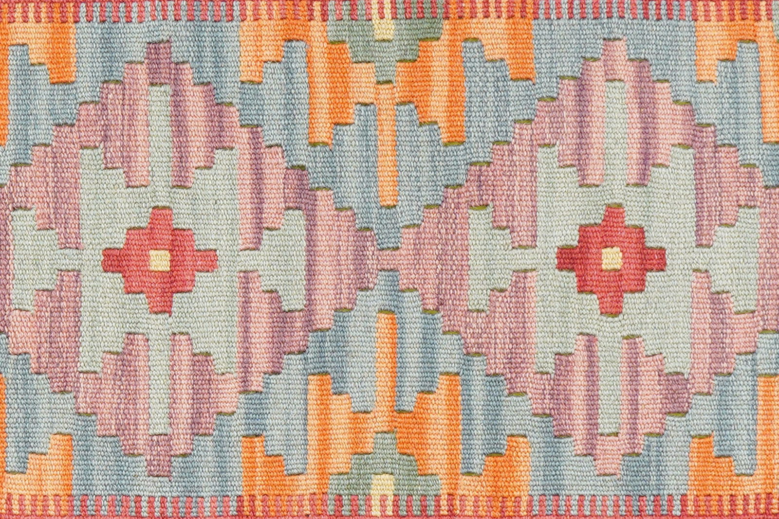 Kelim Gashgai — Handgefertigt, 190x56 cm, Rot, 100% Virgin Wool | View 6