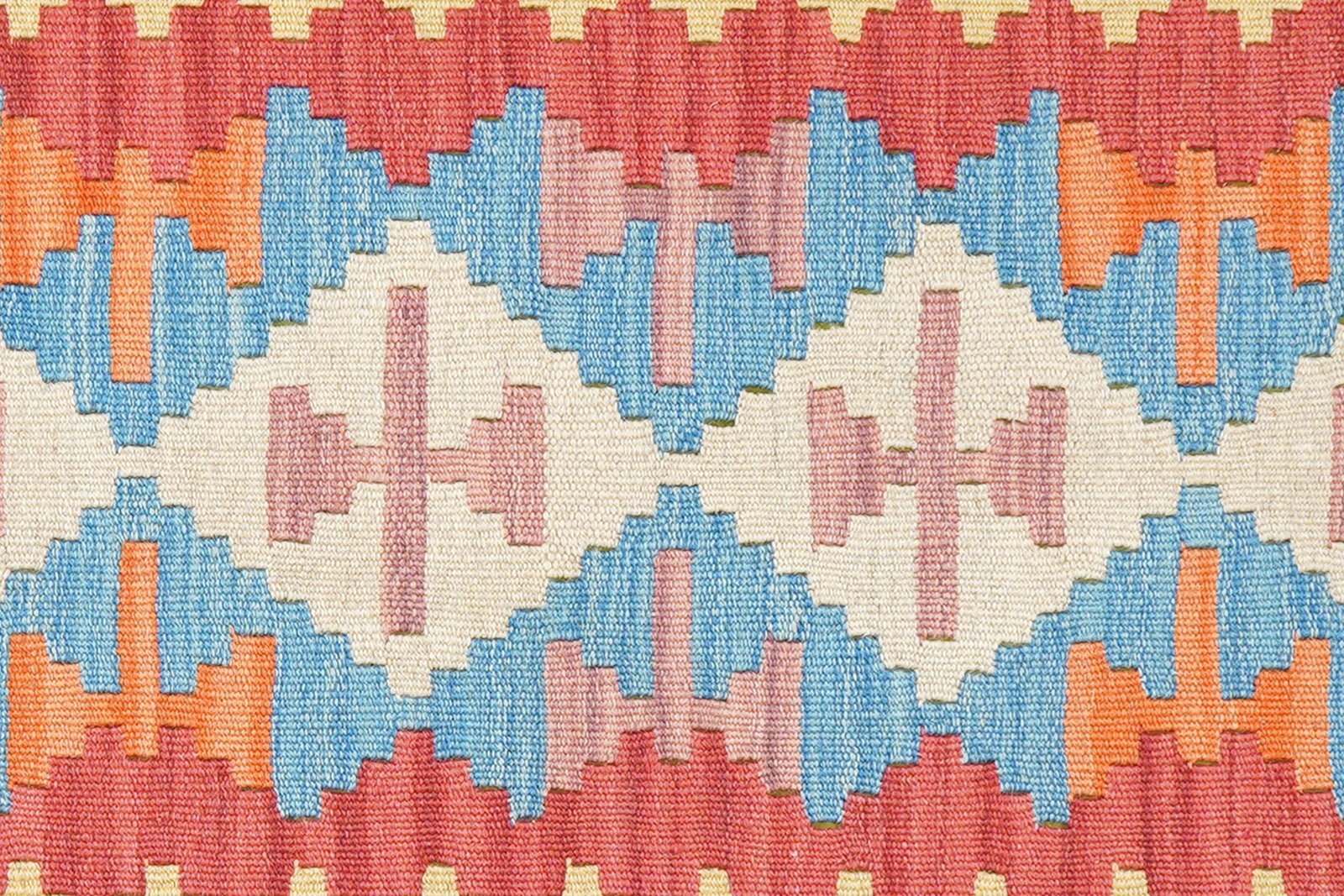 Kelim Gashgai — Handmade, 58x187 cm, Blue, 100% Virgin Wool | View 5