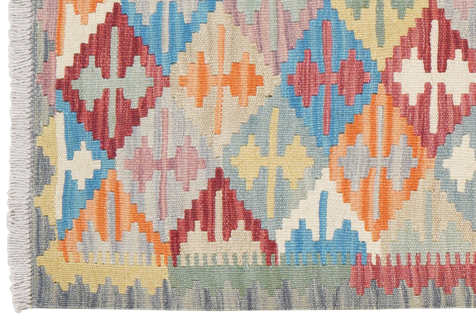 Kelim Gashgai — Handmade, 62x192 cm, Multicolor, 100% Virgin Wool | View 3