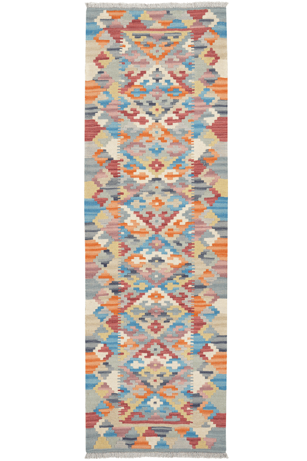 Kelim Gashgai — Handmade, 62x197 cm, Multicolor, 100% Virgin Wool | Main view
