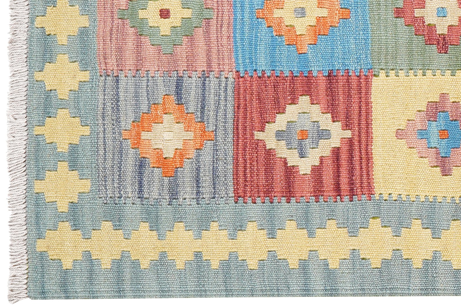 Kelim Gashgai — Handmade, 62x198 cm, Multicolor, 100% Virgin Wool | View 3