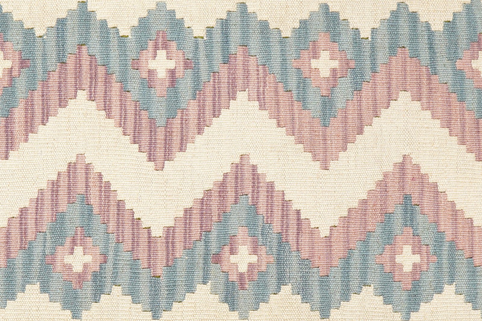 Kelim Gashgai — Handmade, 62x203 cm, Beige, 100% Virgin Wool | View 5