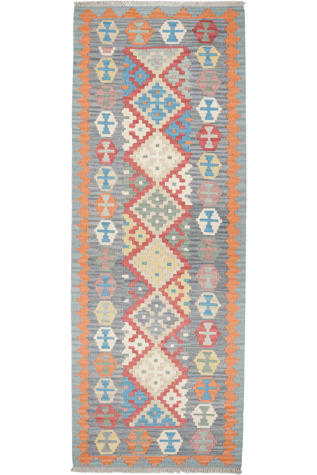 Kelim Gashgai — Handmade, 86x237 cm, Multicolor, 100% Virgin Wool | Main view