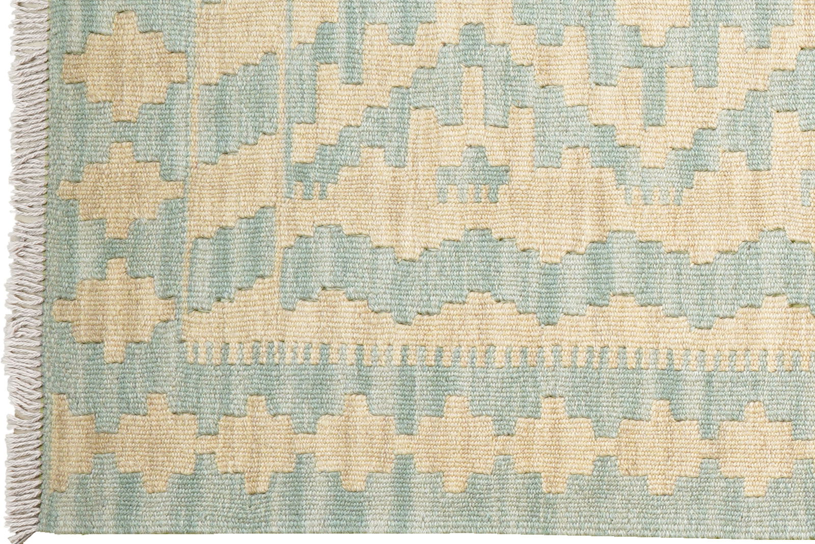 Kelim Gashgai — Handgefertigt, 252x85 cm, Beige, 100% Virgin Wool | View 4