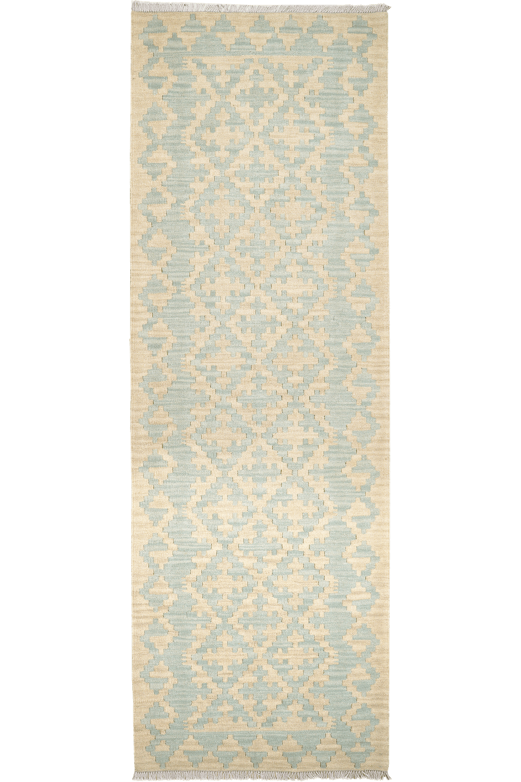 Kelim Gashgai — Handmade, 85x255 cm, Beige, 100% Virgin Wool | Main view