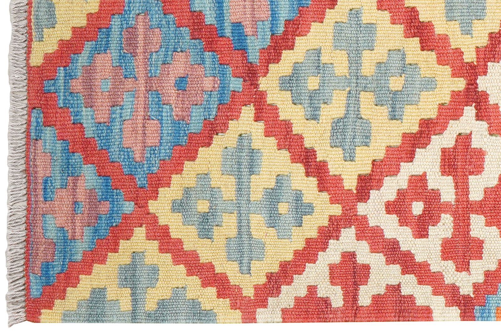 Kelim Gashgai — Handgefertigt, 250x60 cm, Bunt, 100% Virgin Wool | View 4