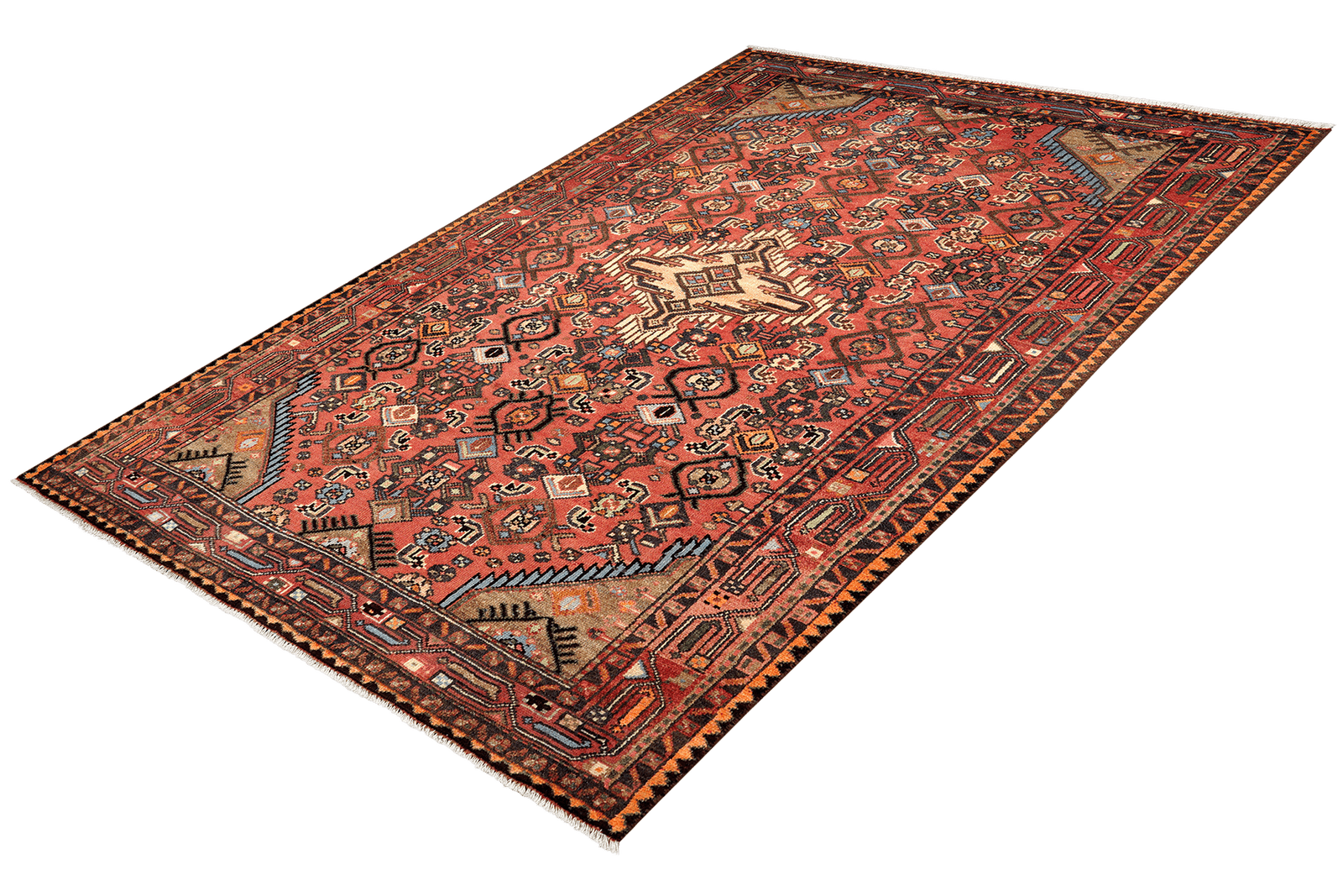 Heritage — Hand-knotted, 126x206 cm, Red, 100% Virgin Wool | View 5